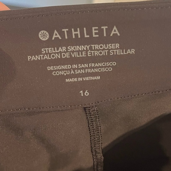 Athleta Stellar Skinny Trouser Walnut Brown - Size 16 - Picture 3 of 4
